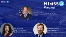 Department of Defense Chief Digital and Artificial Intelligence Office (CDAO) members Scott McKeithen, Marleen Welsh and Charles Baschnagel