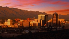 City of Tucson, Arizona at sunrise or sunset