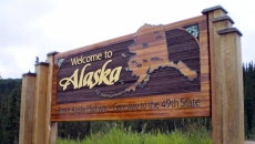 Alaska welcome sign