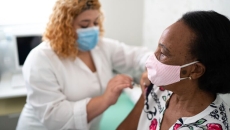 A vaccine being administered