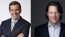 Current Humana CEO Bruce Broussard, left, and Jim Rechtin, right, who will become CEO.