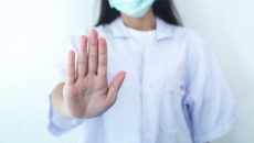 Hand signal for stop