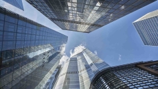 Skyscrapers rising to the sky