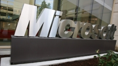 Microsoft sign at office