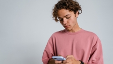 Person using smartphone