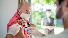 A vaccine being administered