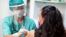 A vaccine being administered