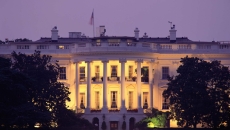 White House in the evening