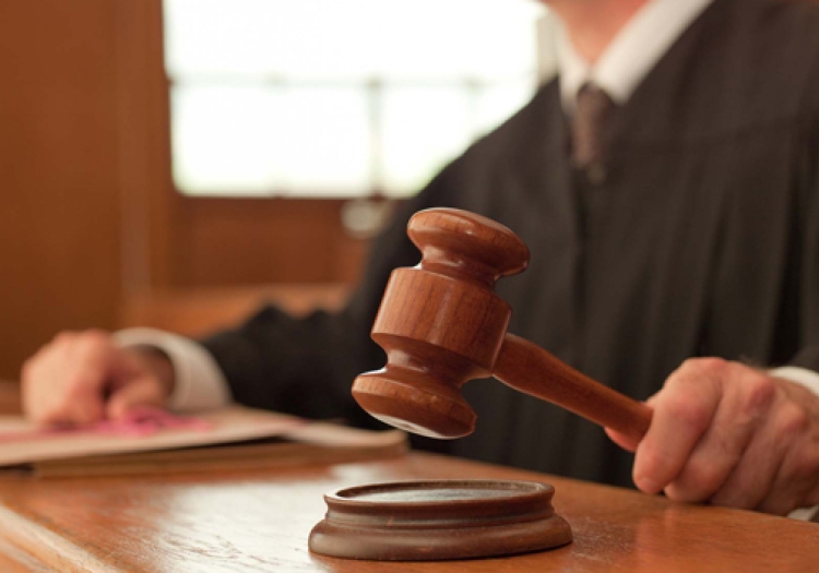 Judge banging a gavel