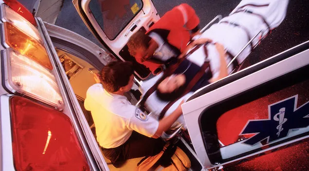 EMTs and a patient
