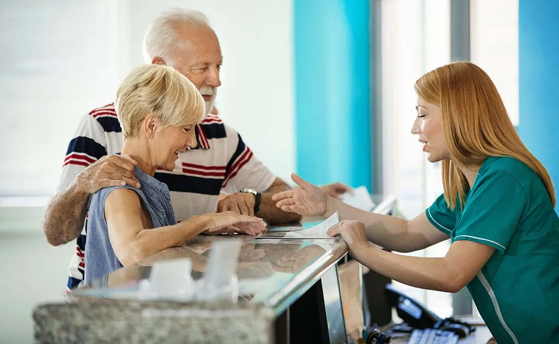Hospital waiting room reception Hospital waiting room reception_sponsored_HFN_Getty-gilaxia