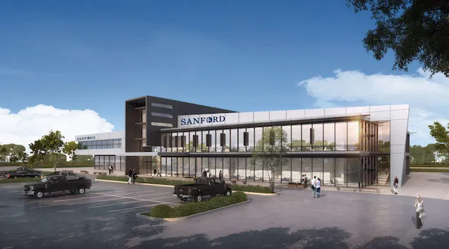 Artist rendering of Sanford Health's upcoming virtual hospital.