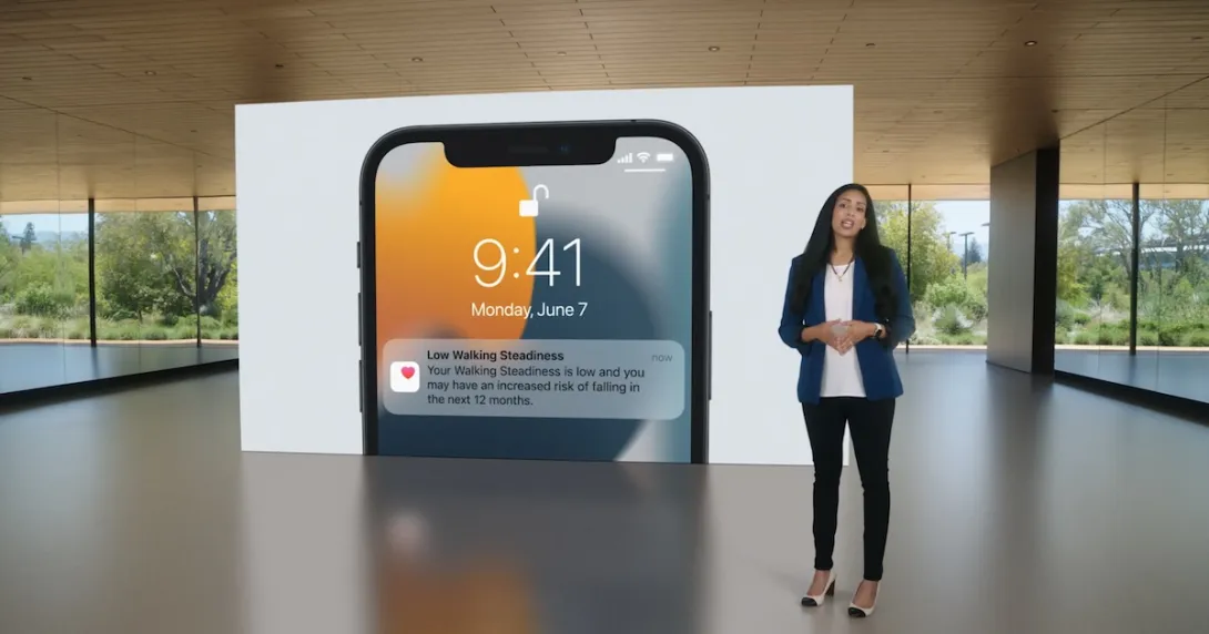 Adeeti Ullal, Apple’s senior manager for motion health technologies, speaks at WWDC.