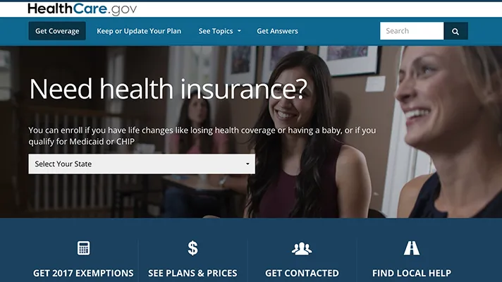 Affordable Care Act marketplace website