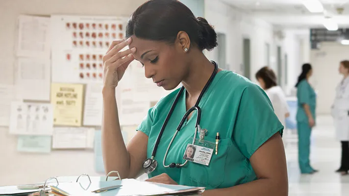 Burned out physician.