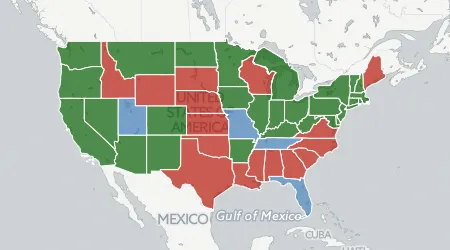 screen shot of map from story
