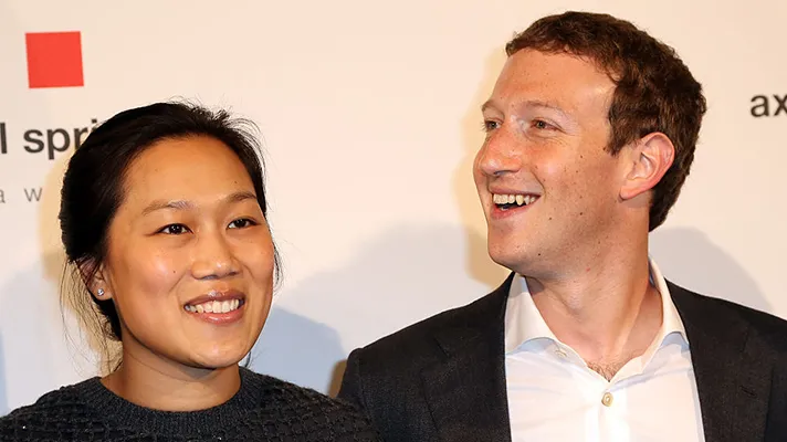 Mark Zuckerberg and Priscilla Chan.