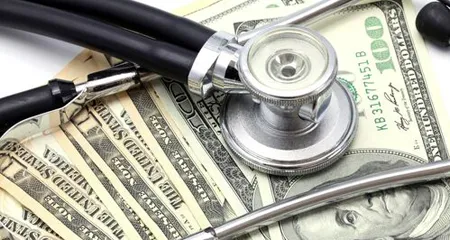 Stethoscope and money