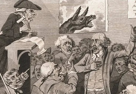 Debate participants arguing
