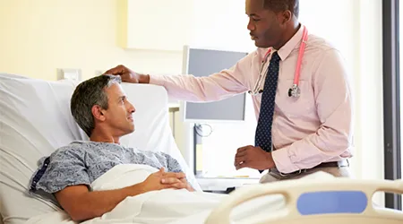 doctor and patient talking