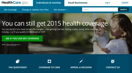 healthcare.gov screen shot Aug 2015