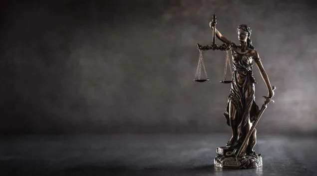 Lady Justice holding scales