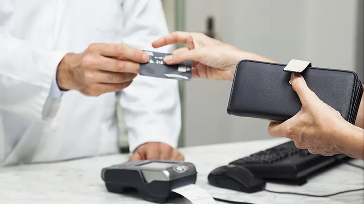 Patient paying for services.