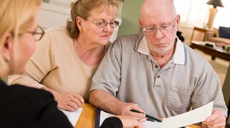 patients reviewing healthcare coverage