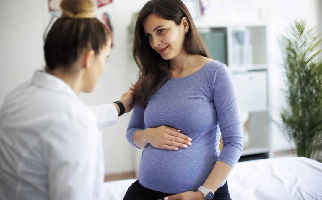 Doctor with pregnant patient