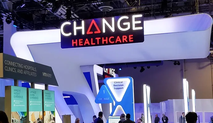 Change Healthcare booth at a HIMSS Global Conference
