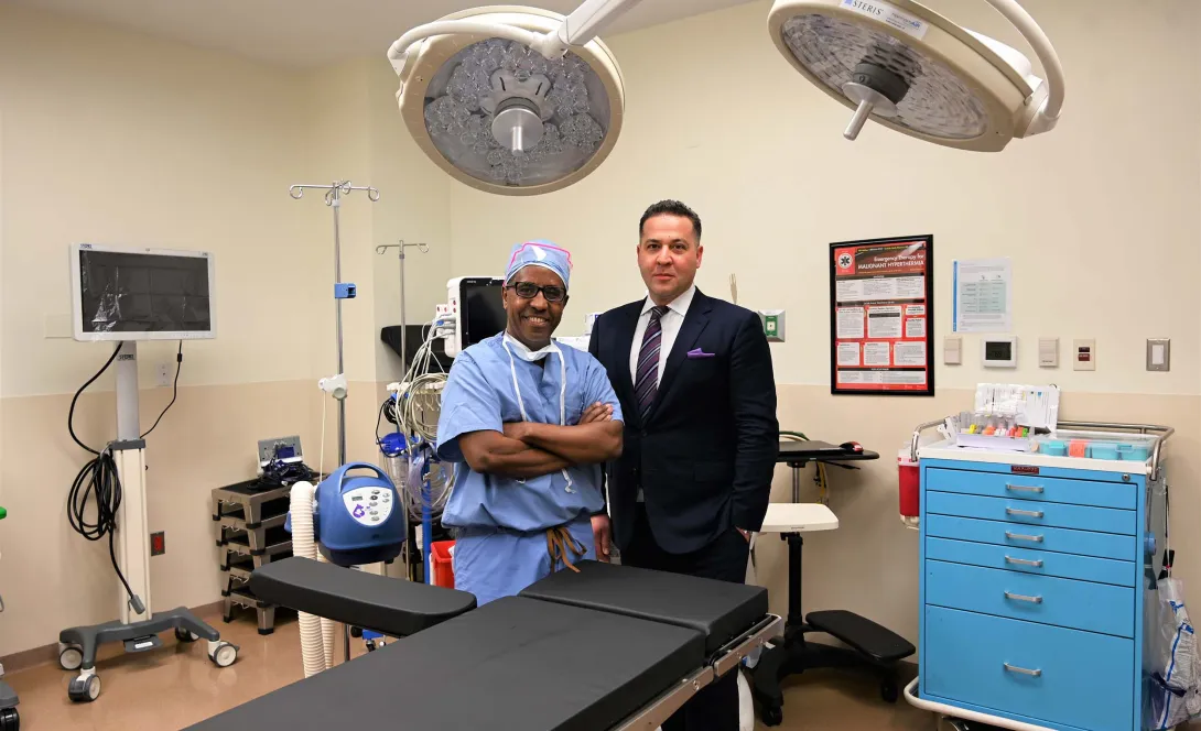 Dr. Isaias Irgau and Kemal Erkan. Photo courtesy American Surgery Center