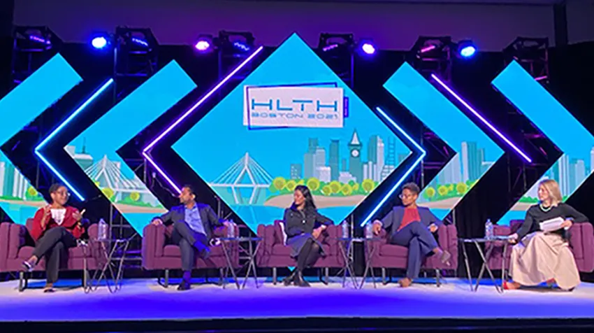 The panelists on stage