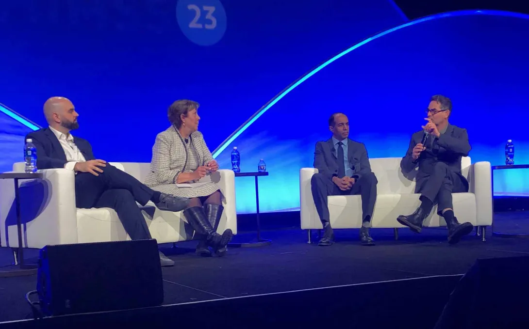 The panelists on stage