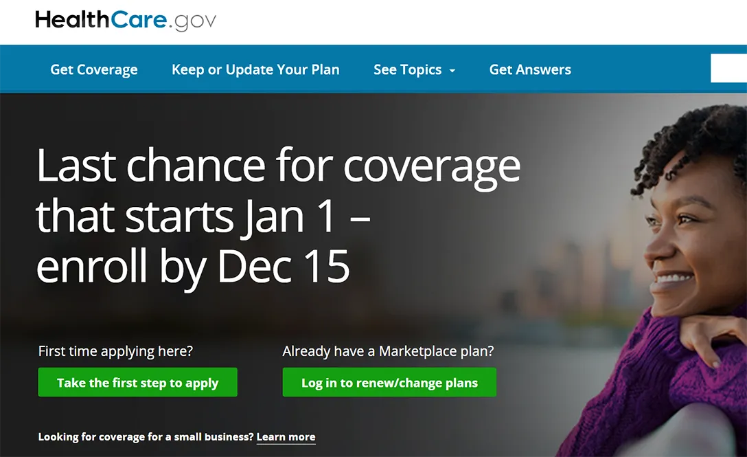 HealthCare.gov ACA sign-up
