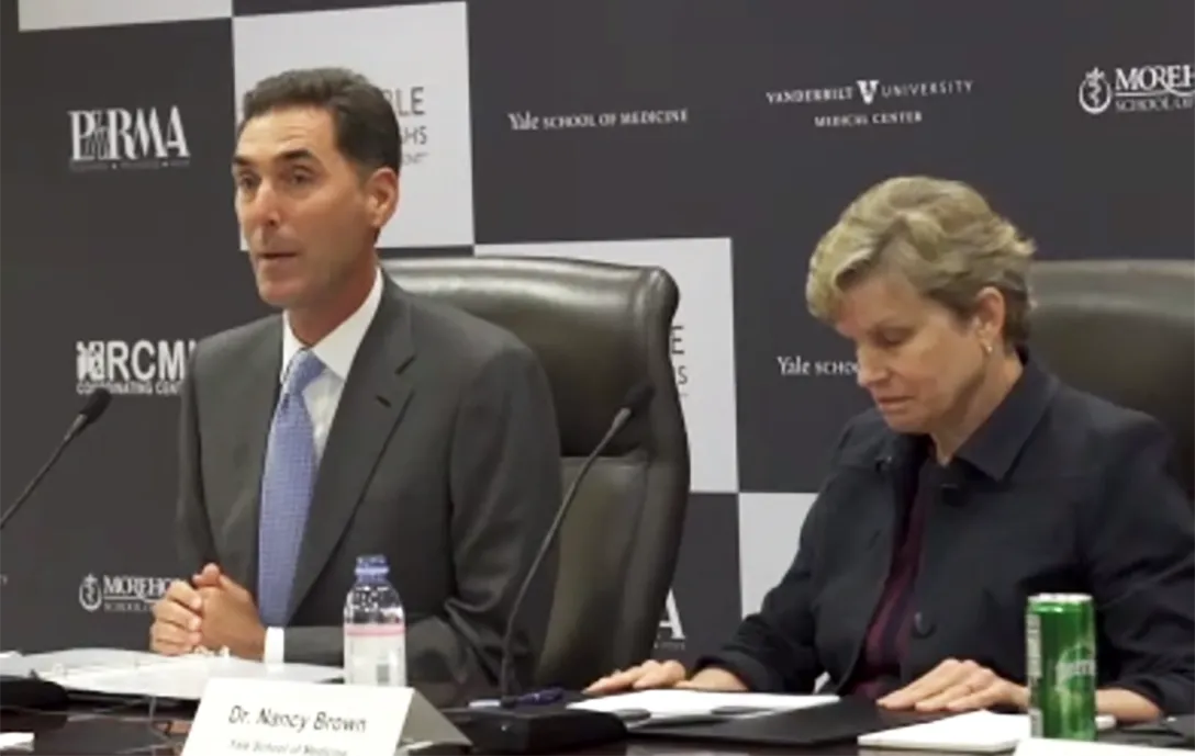 Press conference. Photo: HIMSS Media