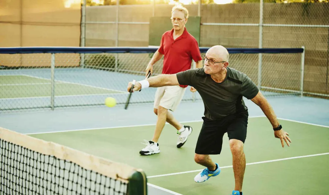 Pickleball players
