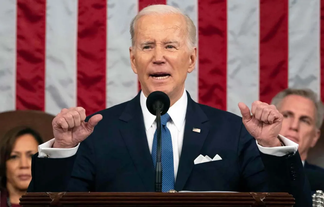 President Biden giving State of the Union address