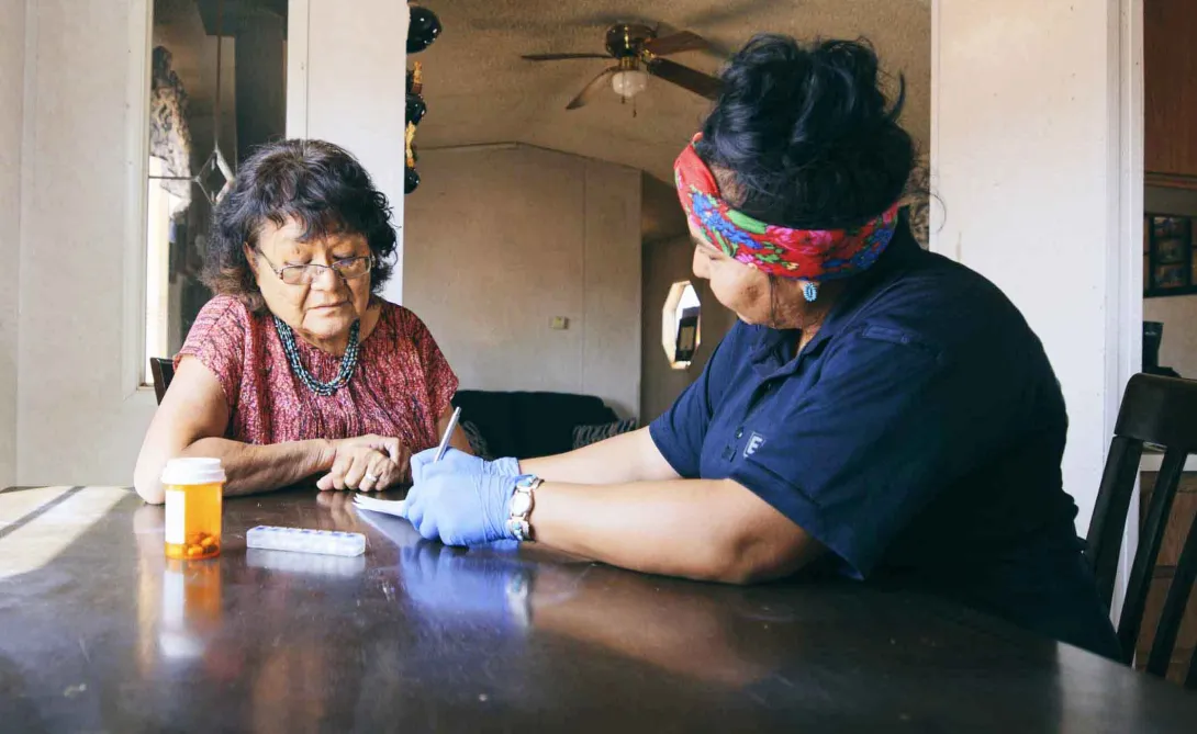 Tribal community healthcare at home