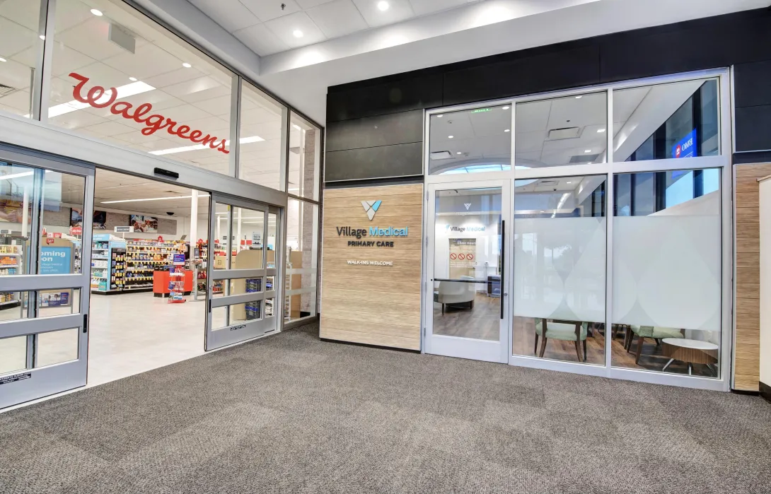 Walgreens and VillageMD entrances