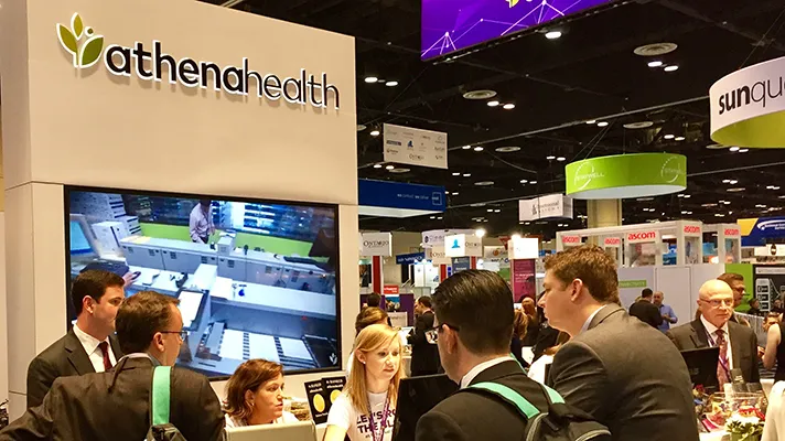 Athenahealth booth at HIMSS