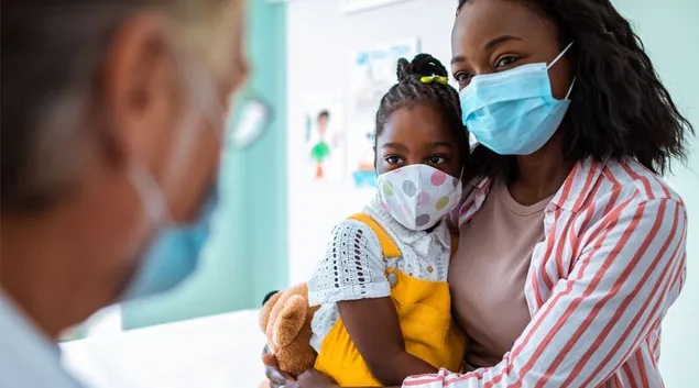 Doctor with patients