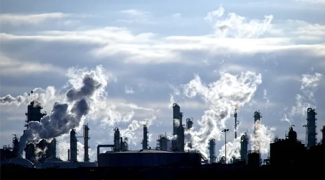 Industrial plant scene