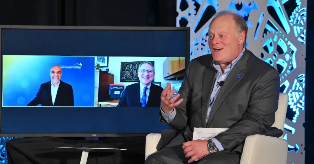 Micky Tripathi, Dr. Daniel Jernigan and Hal Wolf (L-R)