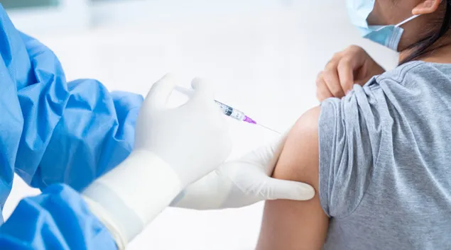 vaccine being administered